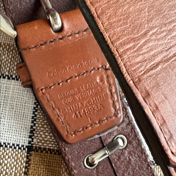 CALVIN KLEIN LEATHER BELT size L. - Picture 4 of 11